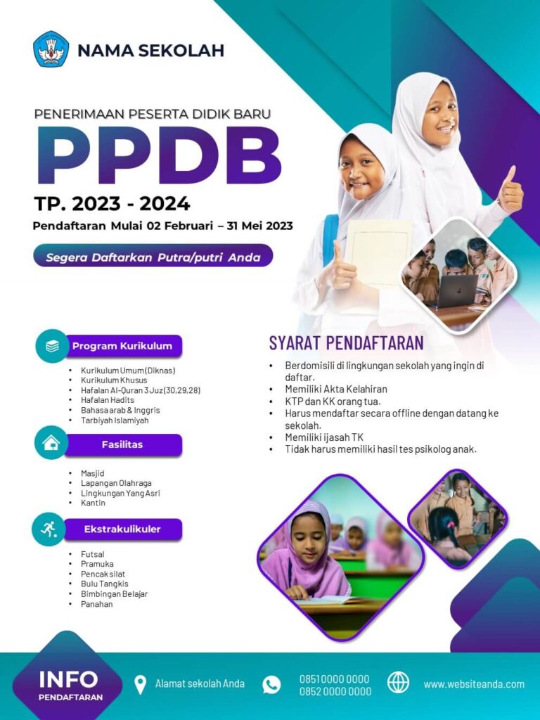 Kumpulan Desain Template Ppdb Terbaru Editable Powerpoint Ppt Banner Ppdb Poster Ppdb 7363